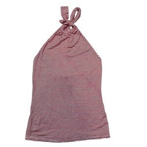 MOLLI & MIA Red White Striped Halter Top Medium